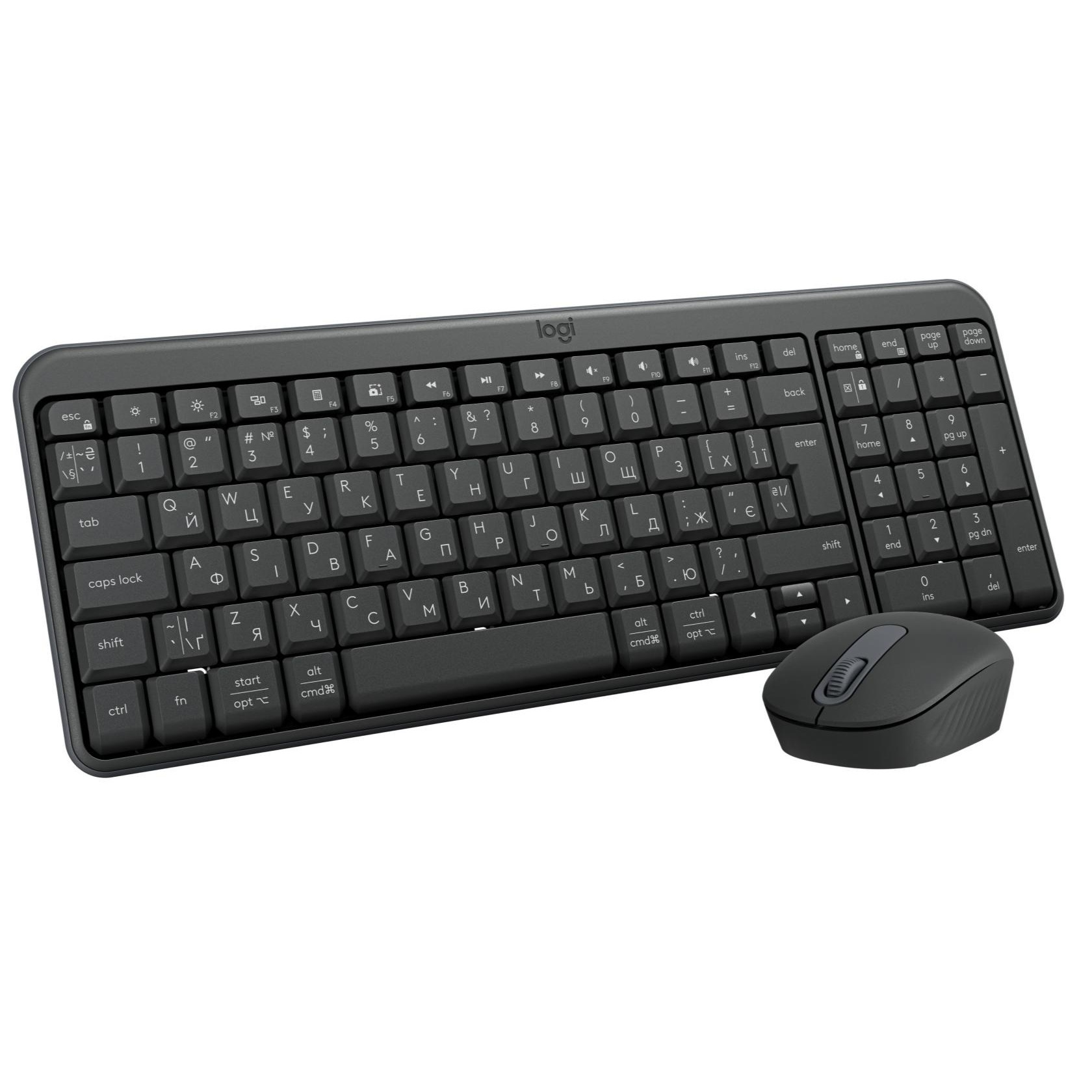 Клавіатури в комплекті з мишею Logitech MK250 UA Graphite (920-013823)
